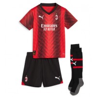 AC Milan Olivier Giroud #9 Fußballbekleidung Heimtrikot Kinder 2023-24 Kurzarm (+ kurze hosen)